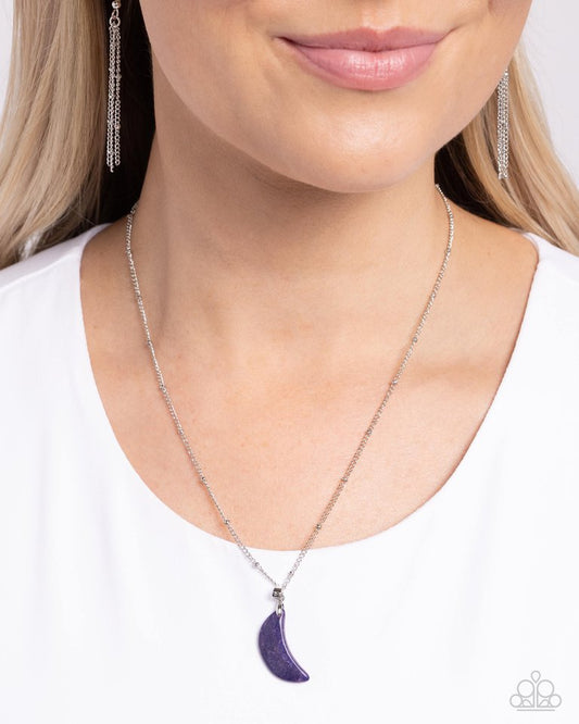 Lunar Lesson - Purple - Paparazzi Necklace Image