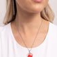 HEART Exhibition - Red - Paparazzi Necklace Image