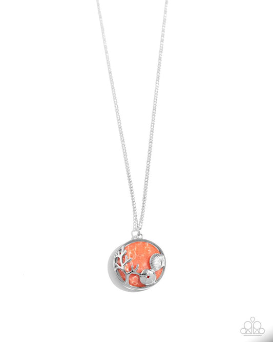 Opulent Ostentation - Orange - Paparazzi Necklace Image