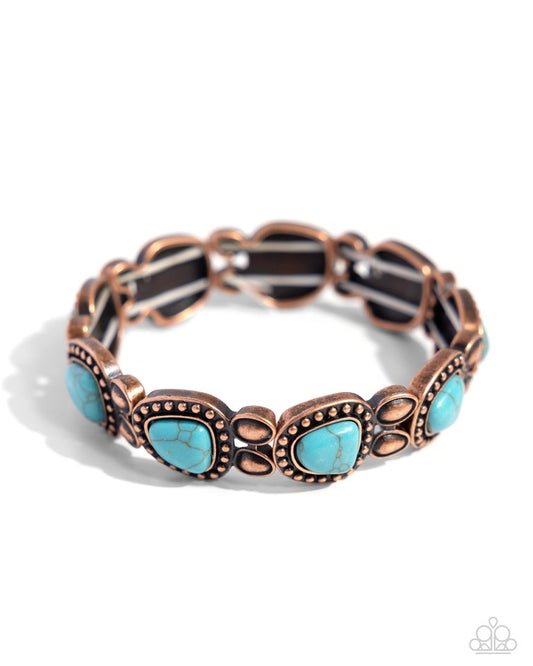 Harmonious Headliner - Copper - Paparazzi Bracelet Image