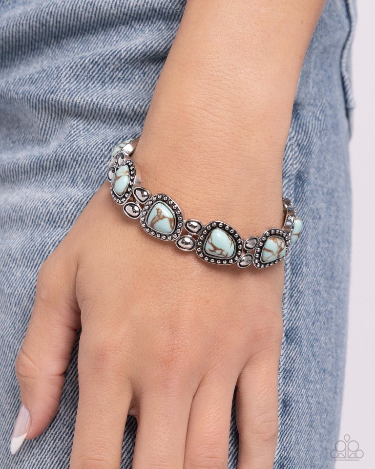 Harmonious Headliner - Blue - Paparazzi Bracelet Image