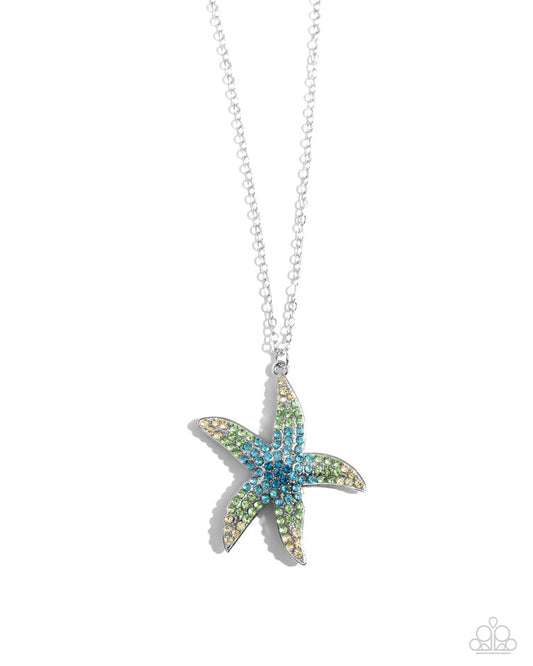 Starfish Staycation - Blue - Paparazzi Necklace Image