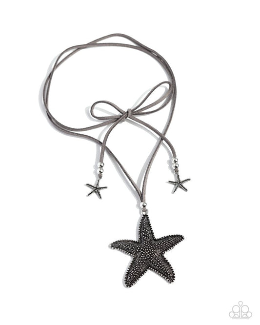 Starfish Sentiment - Silver - Paparazzi Necklace Image