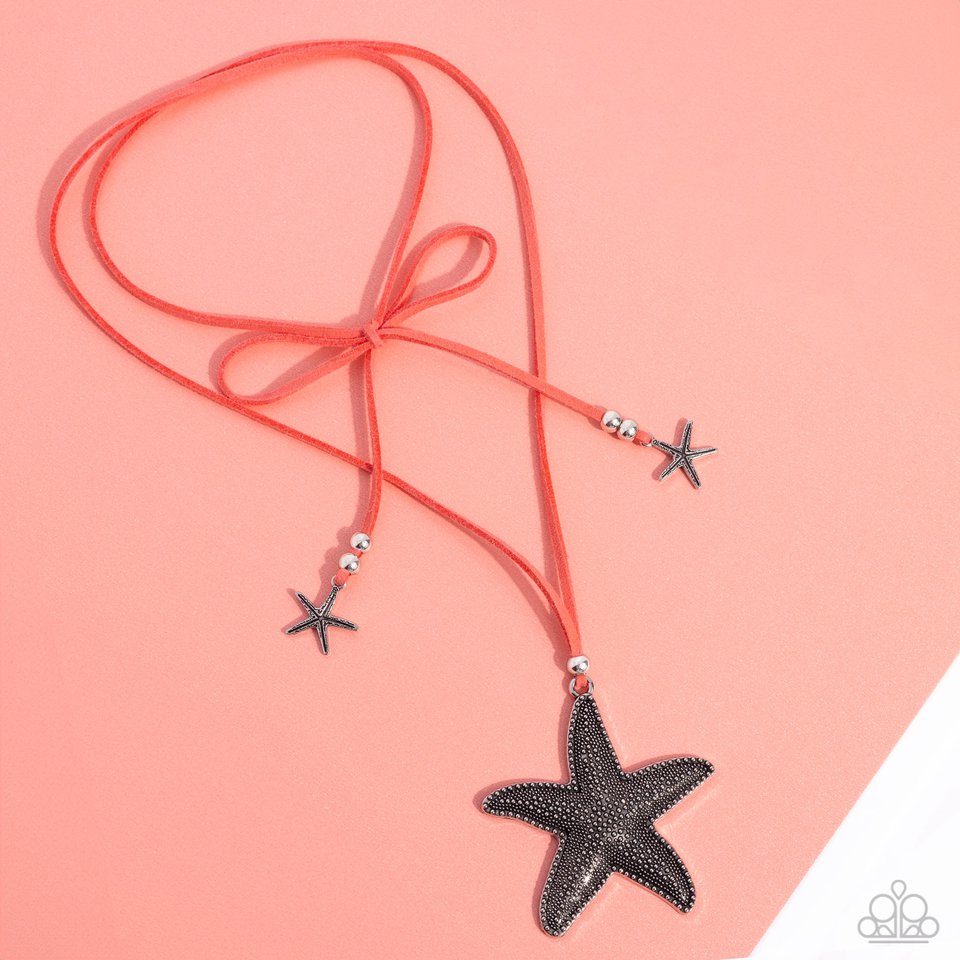 Starfish Sentiment - Orange - Paparazzi Necklace Image