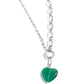 Definition of HEART - Green - Paparazzi Necklace Image