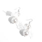 Elegance Ease - White - Paparazzi Earring Image