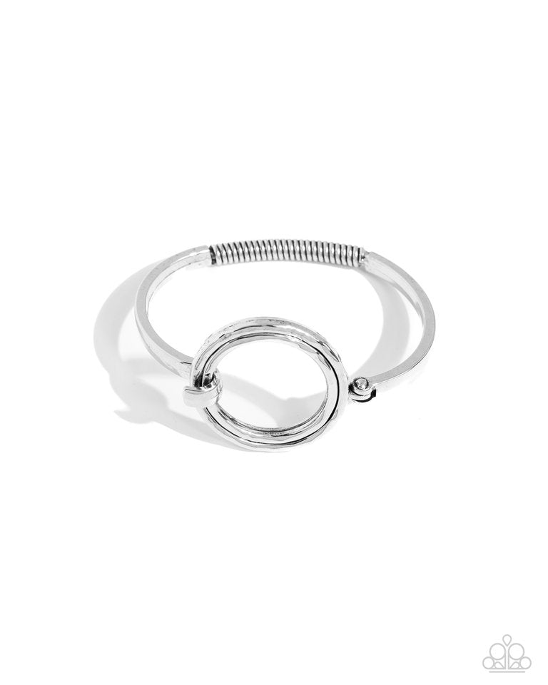 Rustic Review - Silver - Paparazzi Bracelet Image