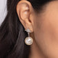 Cosmic Character - White - Paparazzi Earring Image