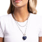 HEART Gallery - Blue - Paparazzi Necklace Image