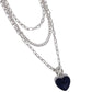 HEART Gallery - Blue - Paparazzi Necklace Image