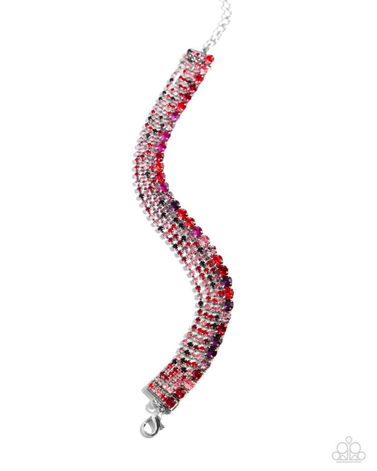 Serendipitous Strands - Red - Paparazzi Bracelet Image