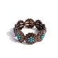 Textured Tribute - Blue - Paparazzi Bracelet Image