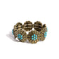 Textured Tribute - Brass - Paparazzi Bracelet Image