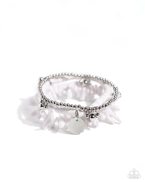 Coastal Collection - White - Paparazzi Bracelet Image