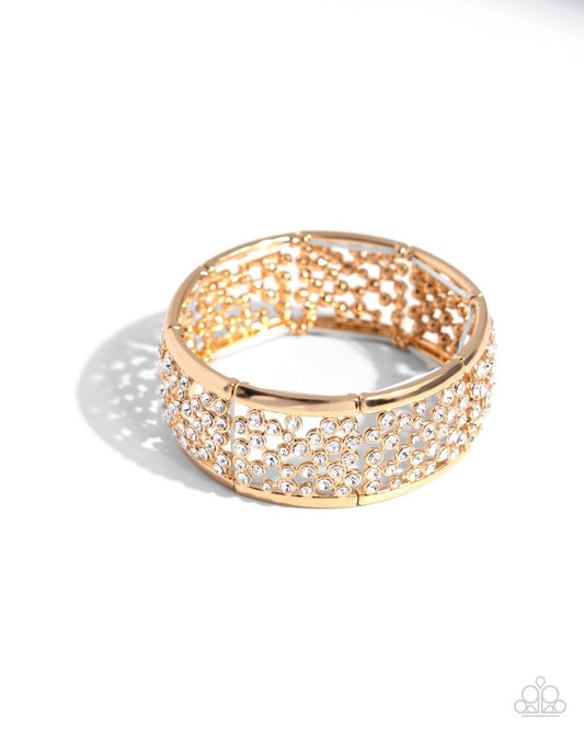 Subtly Scattered - Gold - Paparazzi Bracelet Image