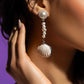 Oceanic Occasion - White - Paparazzi Earring Image