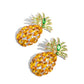 Pineapple Pizzazz - Yellow - Paparazzi Earring Image