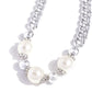 Generously Glossy - White - Paparazzi Necklace Image