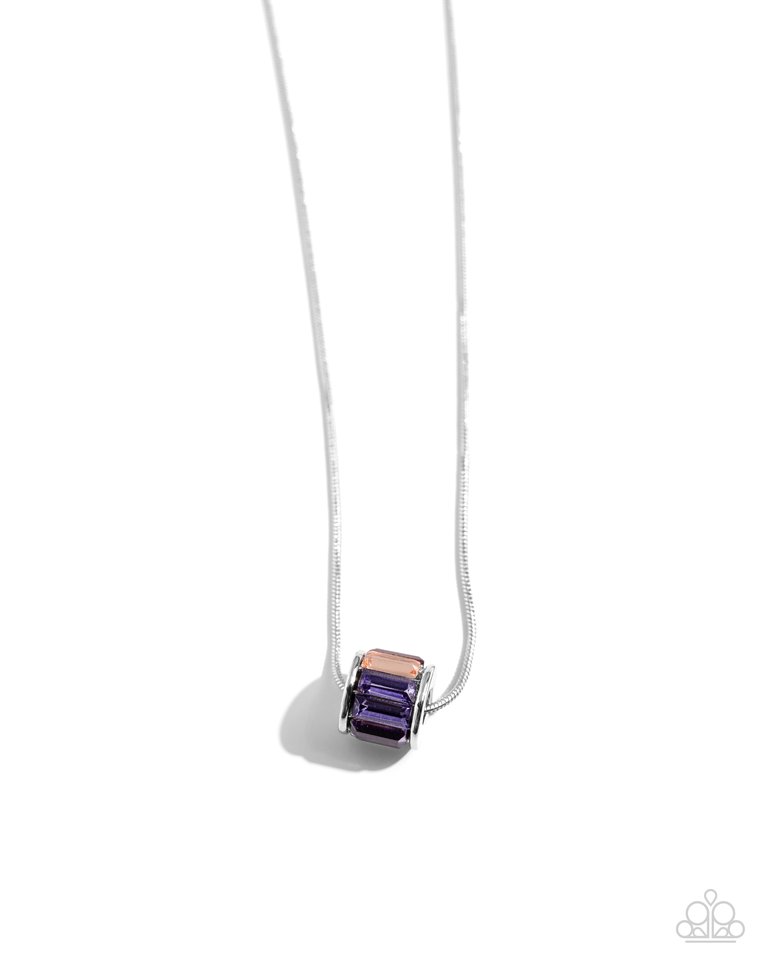 Warden Wheel - Purple - Paparazzi Necklace Image