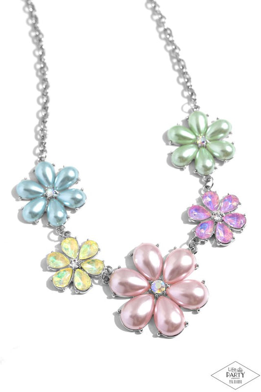 Fiercely Flowering - Multi - Paparazzi Necklace Image