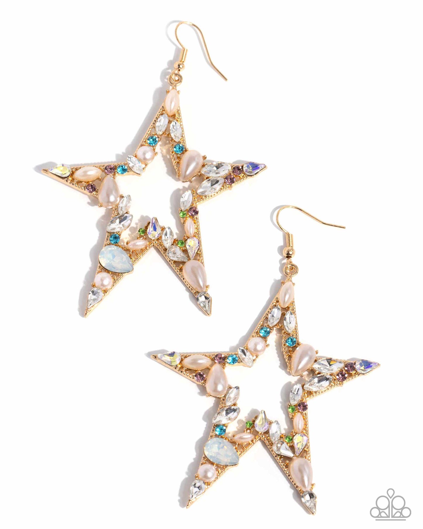 Paparazzi Earring ~ Variegated Value - Multi