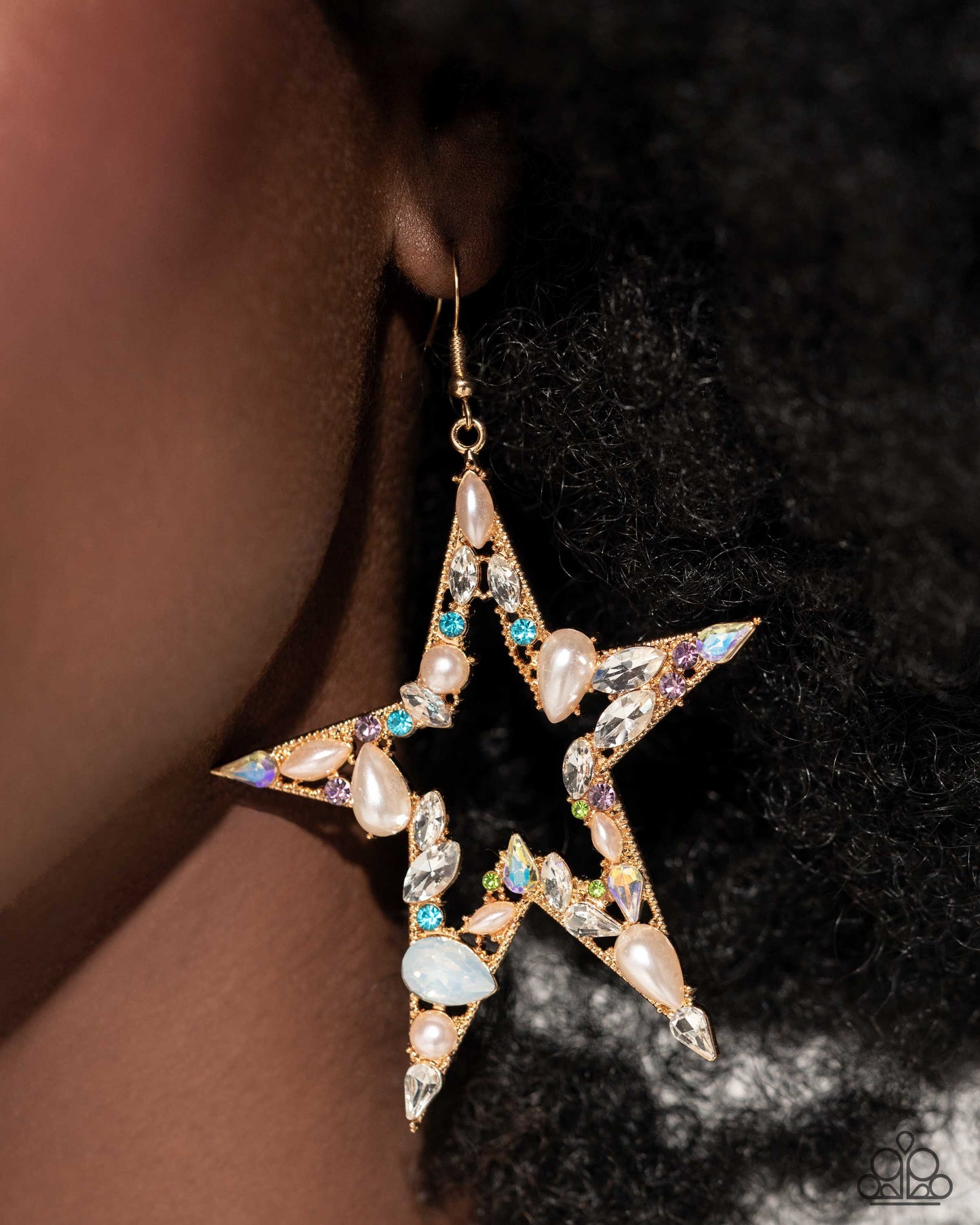 Paparazzi Earring ~ Variegated Value - Multi