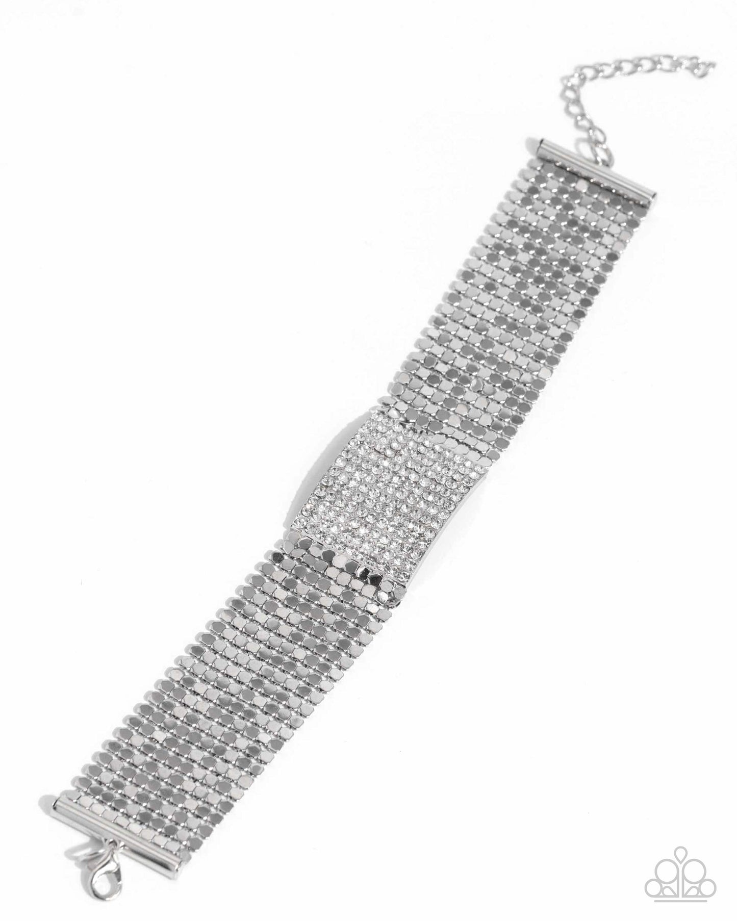 Paparazzi Bracelet ~ Disco Dame - White