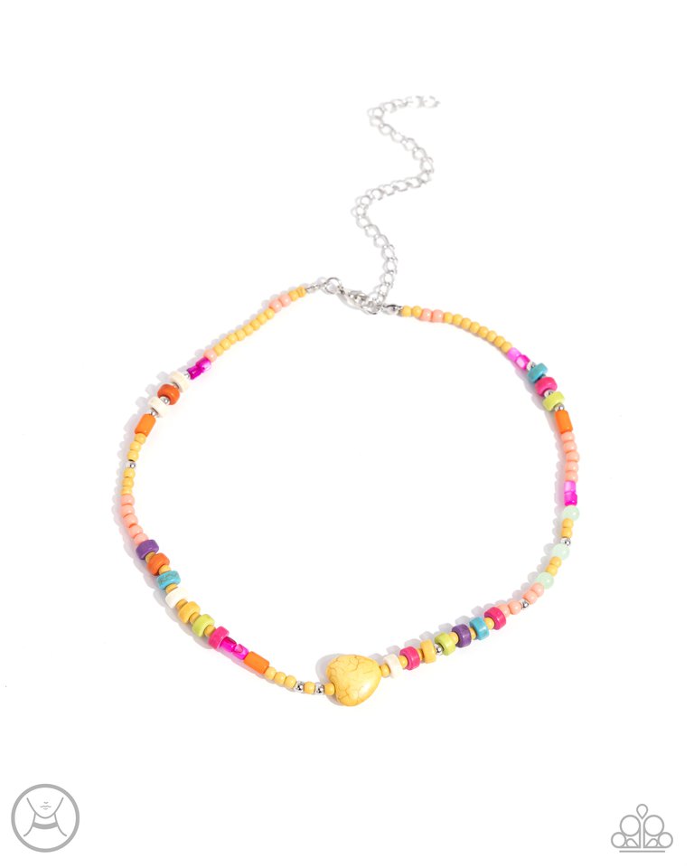 Y2K Energy - Yellow - Paparazzi Necklace Image