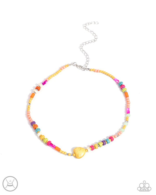 Y2K Energy - Yellow - Paparazzi Necklace Image