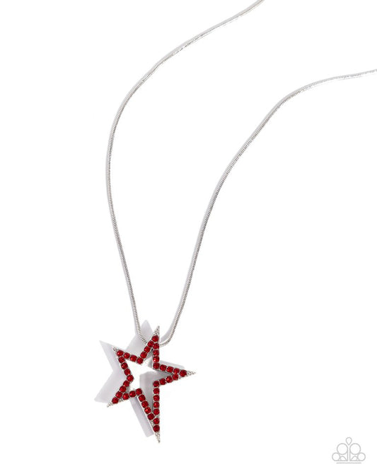 Patriotic Passion - Red - Paparazzi Necklace Image