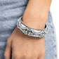 Draped in Decadence - White - Paparazzi Bracelet Image