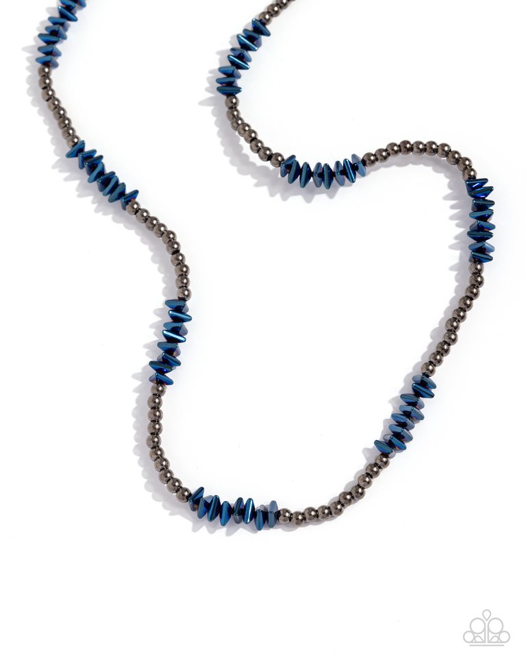 Unforgettably Urban - Blue - Paparazzi Necklace Image