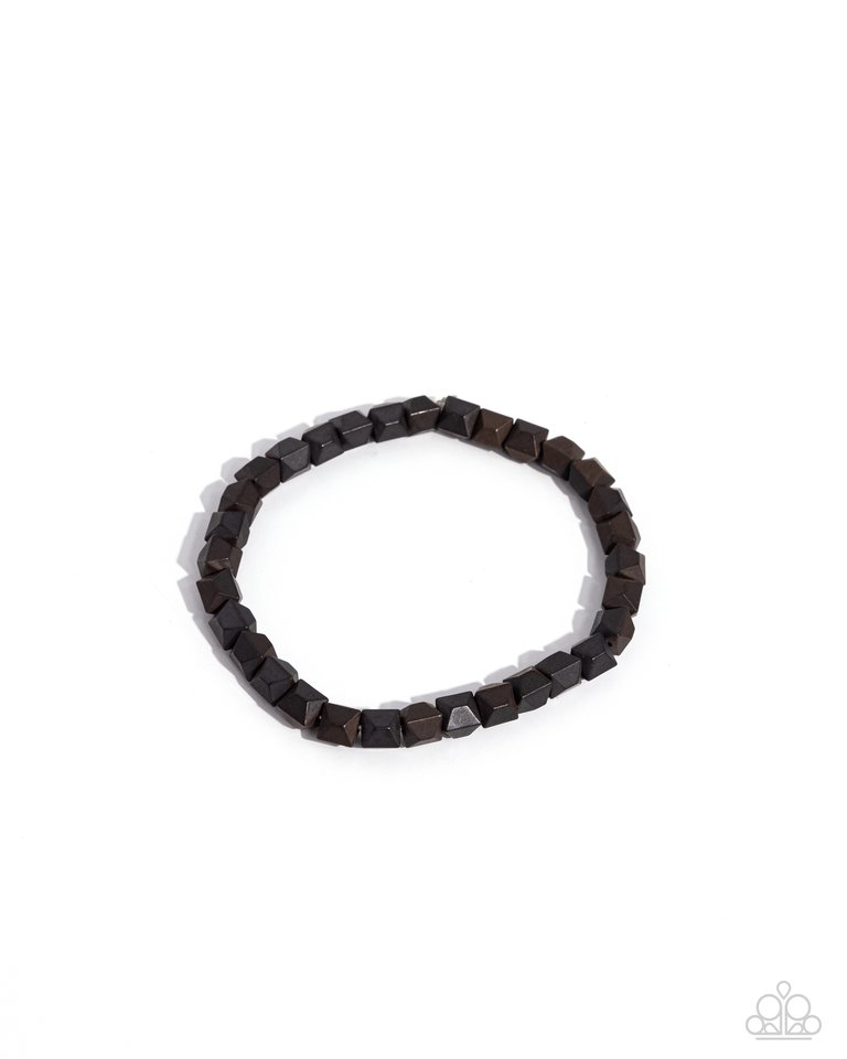 Faceted Finale - Black - Paparazzi Bracelet Image