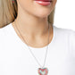 Hallucinatory Hearts - Red - Paparazzi Necklace Image