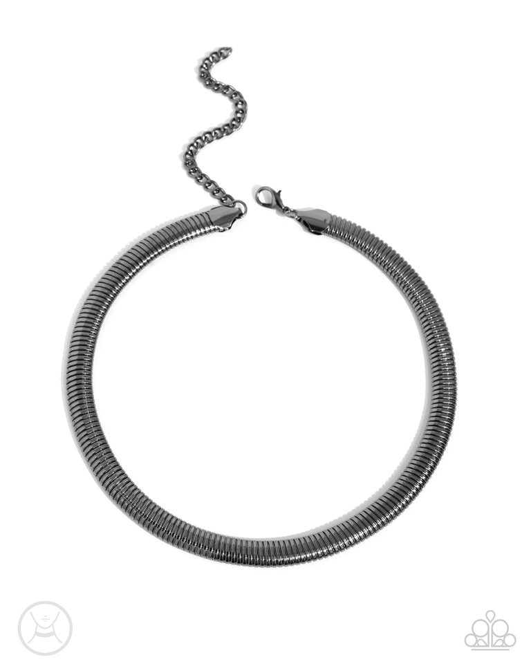 Choker Of The Century - Black - Paparazzi Necklace Image