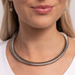 Choker Of The Century - Silver - Paparazzi Necklace Image