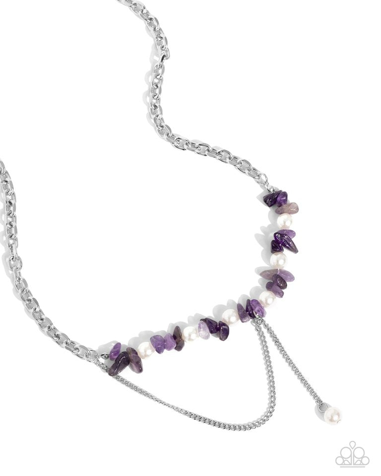 Nostalgically Noble - Purple - Paparazzi Necklace Image