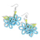 Beaded Blooms - Blue - Paparazzi Earring Image