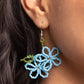 Beaded Blooms - Blue - Paparazzi Earring Image