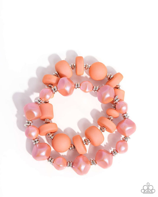 Shape Shifting Season - Orange - Paparazzi Bracelet Image