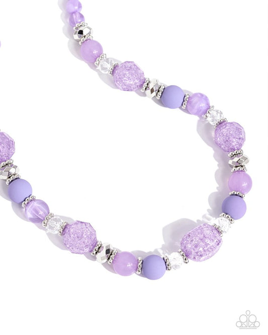 Whimsical Wager - Purple - Paparazzi Necklace Image