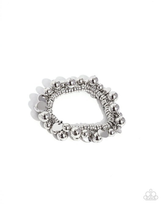 Bauble Beginning - Silver - Paparazzi Bracelet Image