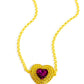 Locket Leisure - Yellow - Paparazzi Necklace Image