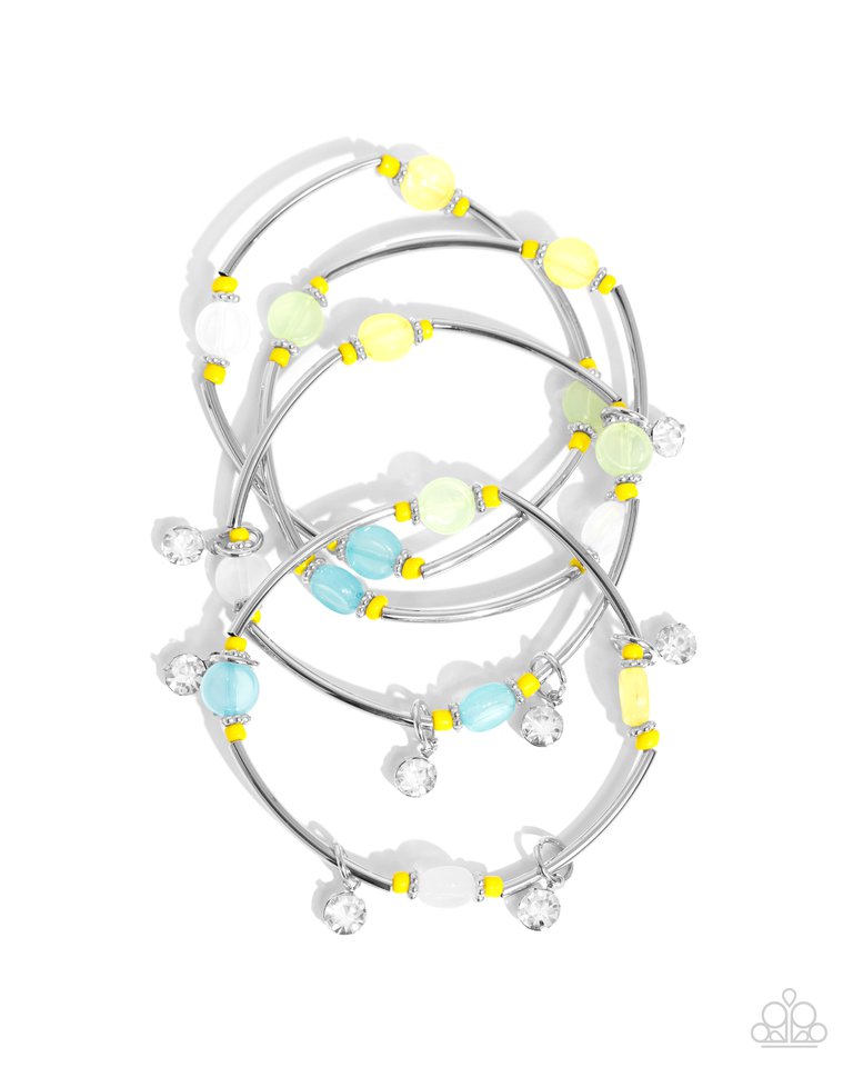 Scattered Sheen - Yellow - Paparazzi Bracelet Image