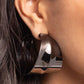 Antiqued Adventure - Black - Paparazzi Earring Image