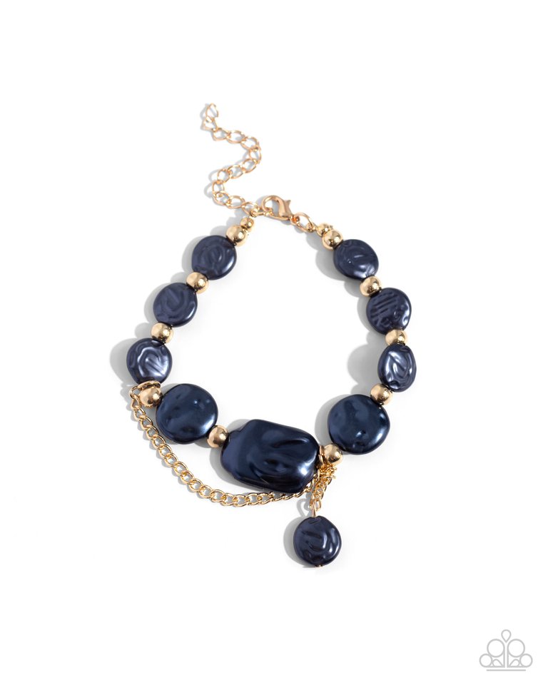 5th Avenue Finesse - Blue - Paparazzi Bracelet Image