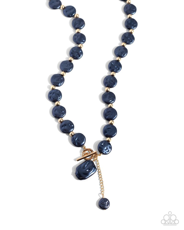 Beaming Baroque - Blue - Paparazzi Necklace Image