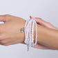 Swirling Shopaholic - White - Paparazzi Bracelet Image