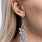 Petaled Precipitation - Silver - Paparazzi Earring Image