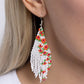 Picturesque Patchwork - Orange - Paparazzi Earring Image